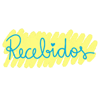 Lettering Recebidos Sticker