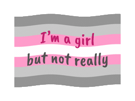 Not A Girl Pride Sticker