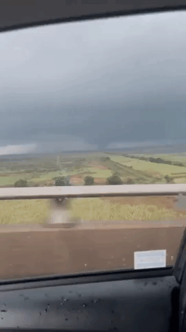 Funnel Cloud Spotted West of Bridge City, Texas