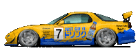 Car Racing Sticker by kneapolitan