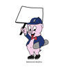 Edmmond-Studios team skate vibe pig Sticker
