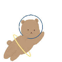 Bear Galaxy Sticker