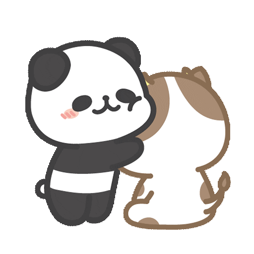 panpancow giphyupload love sweet hug Sticker