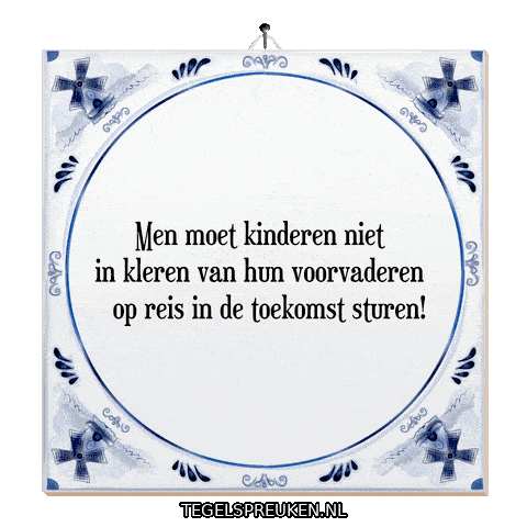 Reis Onderwijs Sticker by Tegelspreuken.nl