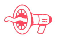 Voice Megaphone Sticker by Gregory Darroll