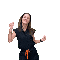 OrangeCountySmilesFl happy dance running doctor Sticker