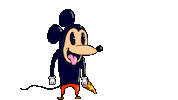 Mickey Mouse Pizza Sticker by deladeso