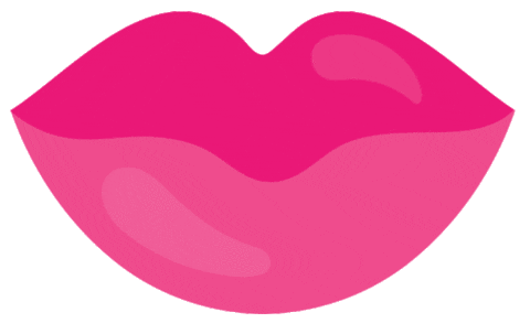 Beauty Kiss Sticker by Jade Purple Brown