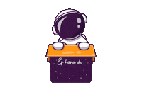 AgonoEstudio space universe astronaut diseno Sticker