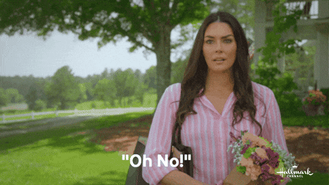 Shocked Oh No GIF by Hallmark Channel