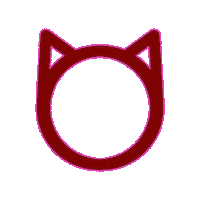 djalleykat cat kat alley cat head Sticker
