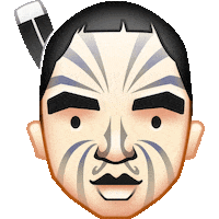 warrior kiwi Sticker by Emotiki - The World's First Māori emoji app