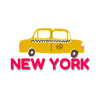 New York Usa Sticker by Dita W. Yolashasanti