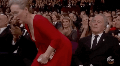 Standing Meryl Streep GIF by The Academy Awards