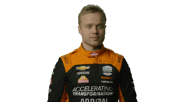 Felix Rosenqvist Shrug Sticker by INDYCAR