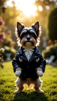 perrito yorkshire dice chiste