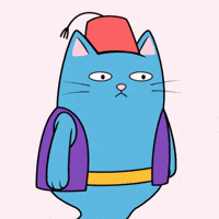Blue Cat GIF