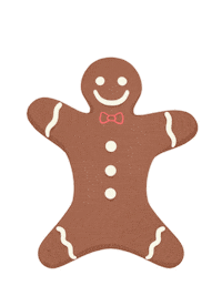 Gingerbread Man Wave Sticker by Hallmark Channel