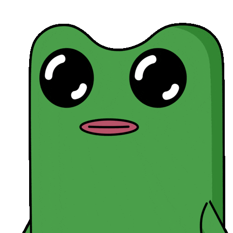 Hear Me Out Big Eyes Sticker by fwogs