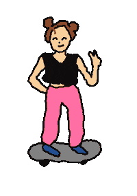 Skate Avril Sticker
