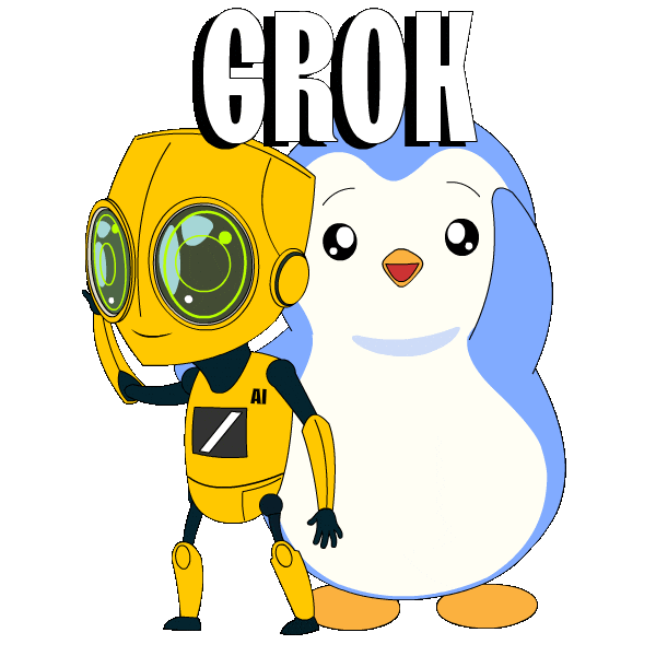 Calculate Artificial Intelligence Sticker by Pudgy Penguins