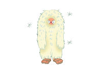 Dinosaur_Fairy snow cold freezing yeti Sticker