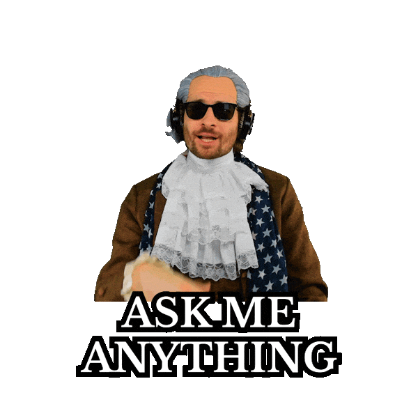 Inquire Ask Me Sticker