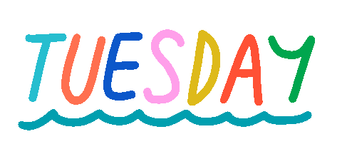 Tuesday Morning Day Sticker by Livia Falcaru