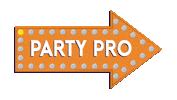 party arrow Sticker by Inter-State Studio & Publishing Co.®