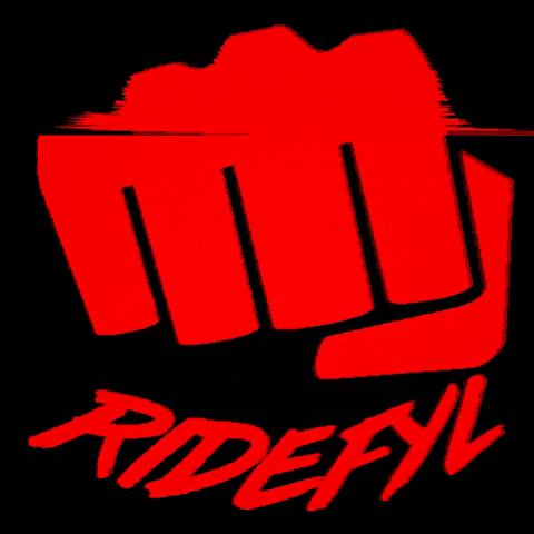 Ridefyl giphygifmaker ridefyl logo ridefyl vhs GIF