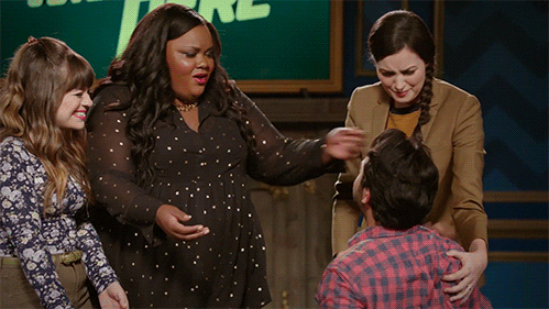 Fake out nicole byer GIF by Party Over Here