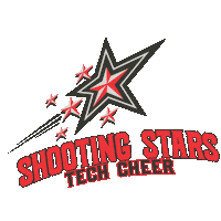 tumbletech shooting stars techcheer tech cheer tech cheer shooting stars Sticker