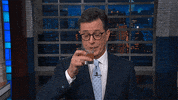 Donald Trump Drinking GIF by The Late Show With Stephen Colbert