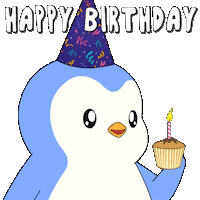 Happy Birthday Party Sticker by Pudgy Penguins