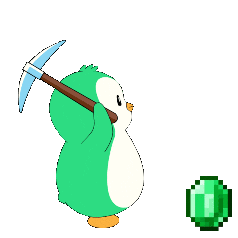Mining Emerald Sticker by Abster