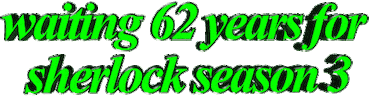 waiting 62 years for sherlock season 3 Sticker by AnimatedText