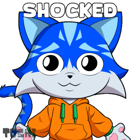 What The Wow Sticker by Toshithecat
