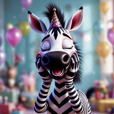 stribra birthday surprise joy confetti GIF