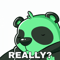 Suspicious Panda GIF by SuperVerse