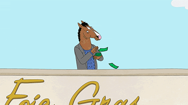 bojack horseman money GIF by NETFLIX