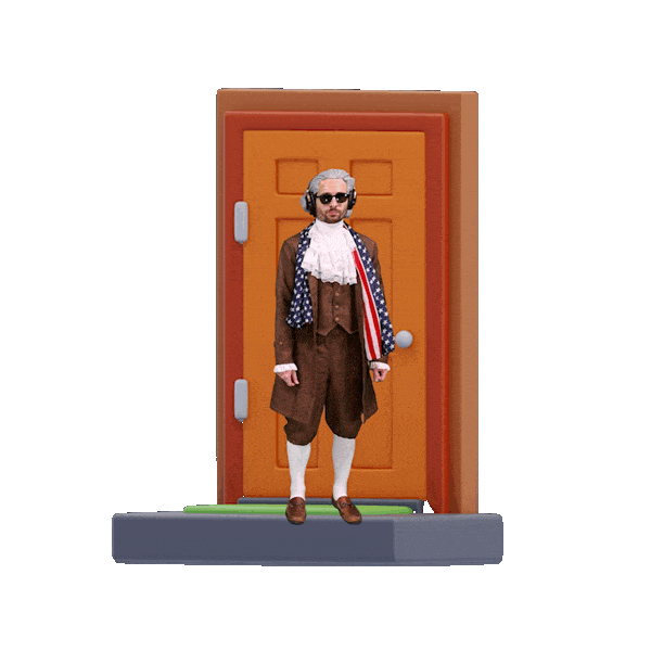 Leaving Founding Father Sticker