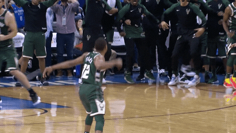 excited lets go GIF by Milwaukee Bucks
