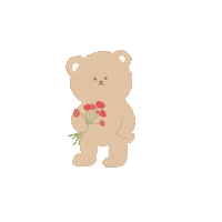 くま 花 Sticker