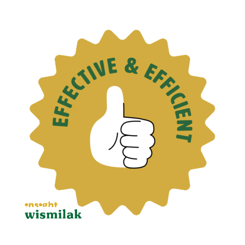 insightwismilak effective efficient insightwismilak wismilakkita Sticker