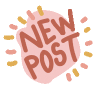 New Post Pastel Sticker