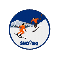 Skiers Sticker by Sno'n'Ski
