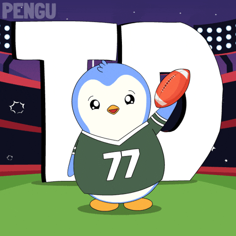 American Football Win GIF by Pudgy Penguins
