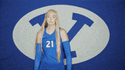 Volleyball Hair Flip GIF by BYU Cougars