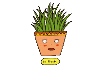 French The Plant Sticker by cypru55