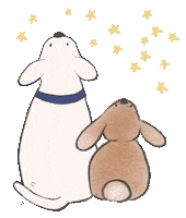 Stars Bearhugs Sticker by Little Blue Fairy